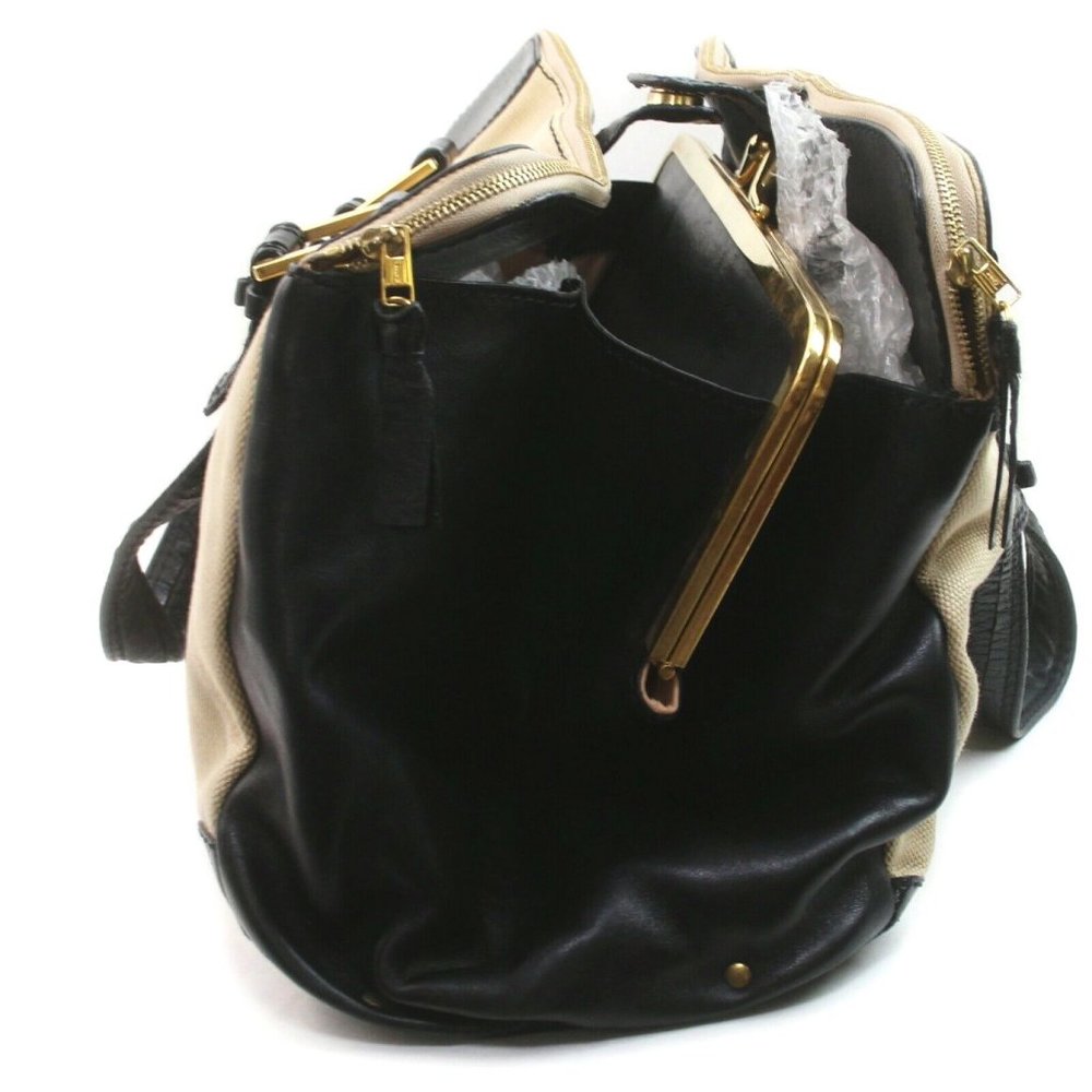 Auth Chloe Kisslock Hand Bag Leather #15463C90 - Picture 3 of 9